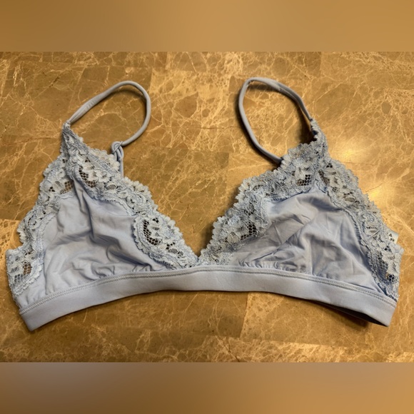 SKIMS Fits Everybody Lace Triangle Bralette Size M - Picture 4 of 9